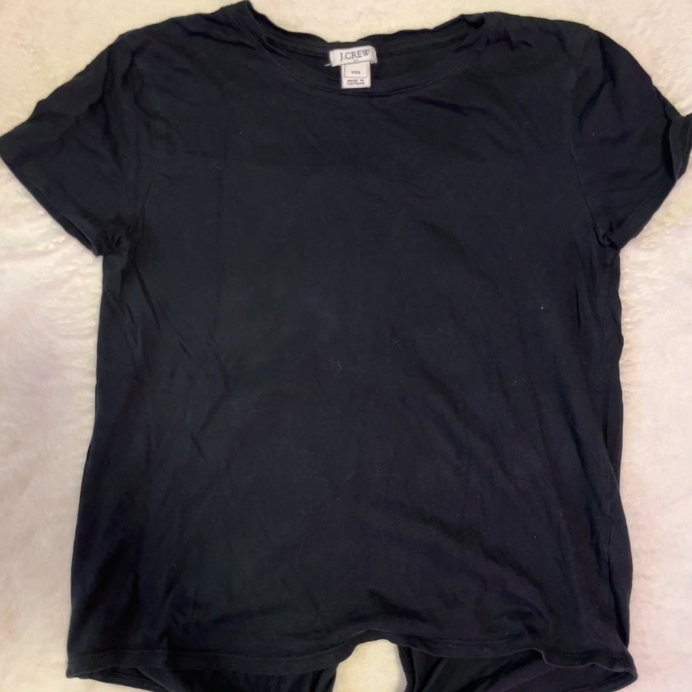 J Crew cut out back tee. Size XXS.